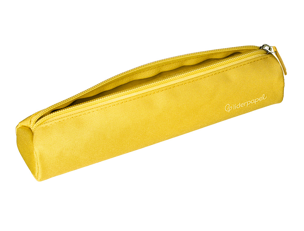 ESTOJO ESCOLAR LIDERPAPEL CILINDRICO ESTREITO 220X45 MM AMARELO