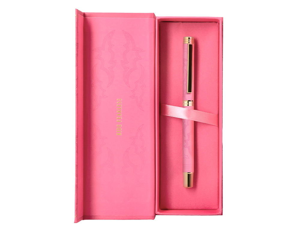 ROLLER BELIUS WILD WEST ALUMINIO COR ROSA DOURADO TINTA COR PRETO CAIXA DE DESIGN