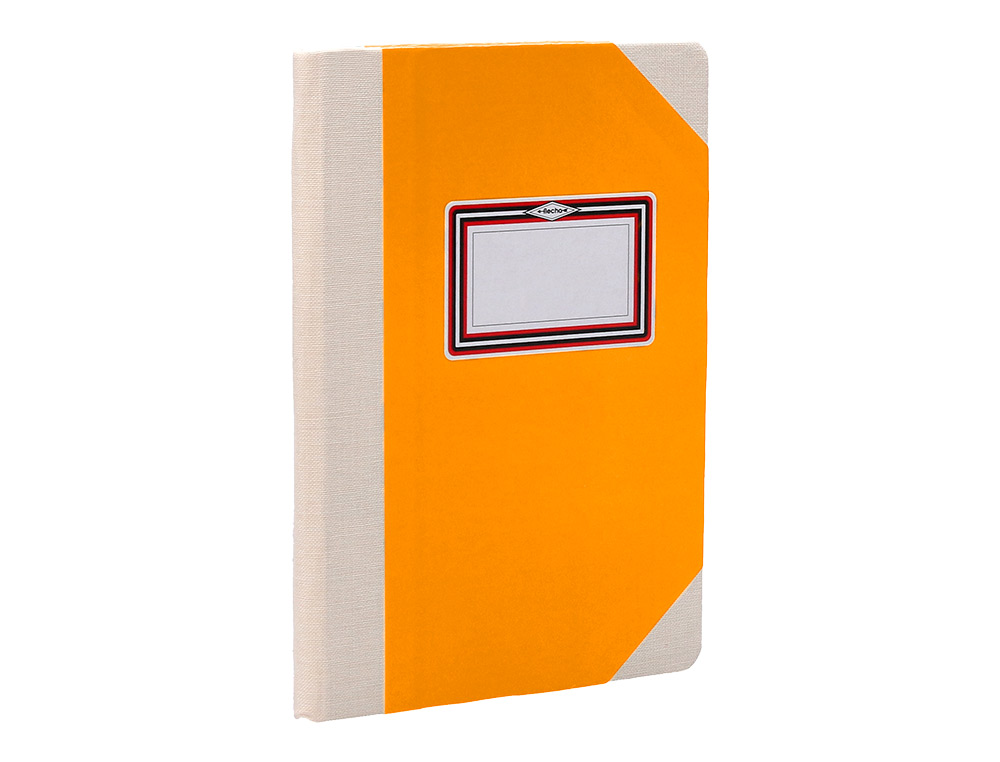 LIVRO DE CARTAO COSIDO FERNANDES FLECHA DIN A5+ PAUTADO 50 FOLHAS 100 GR LARANJA