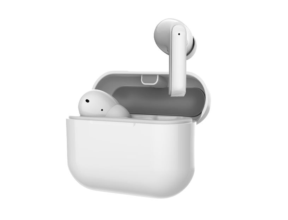 AURICULAR DAEWOO TWS IN-EAR BLUETOOTH 5.3 COM ESTOJO DE CARREGAMENTO USB TIPO-C AUTONOMIA 6 HORAS COR BRANCO