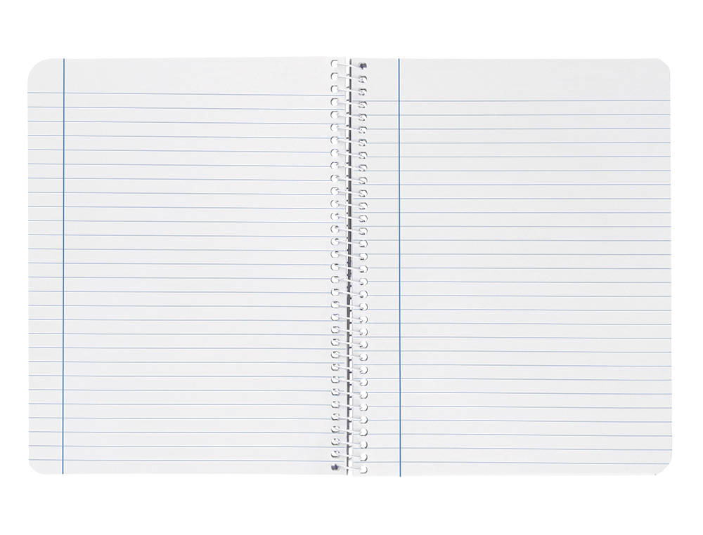 CADERNO ESPIRAL LIDERPAPEL DIN A4 WITTY CAPA DURA 80F 90GR PAUTADO COM MARGEM COR PRETO