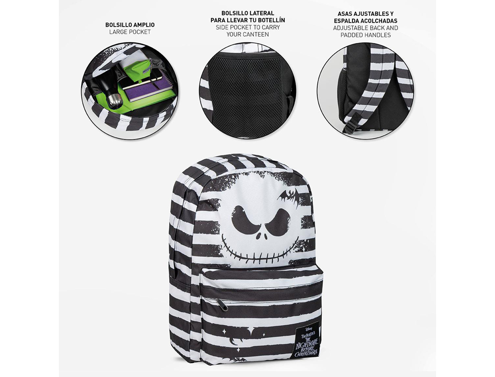 MOCHILA CASUAL CERDA NIGHTMARE BEFORE CHRISTMAS 320X400X420 MM