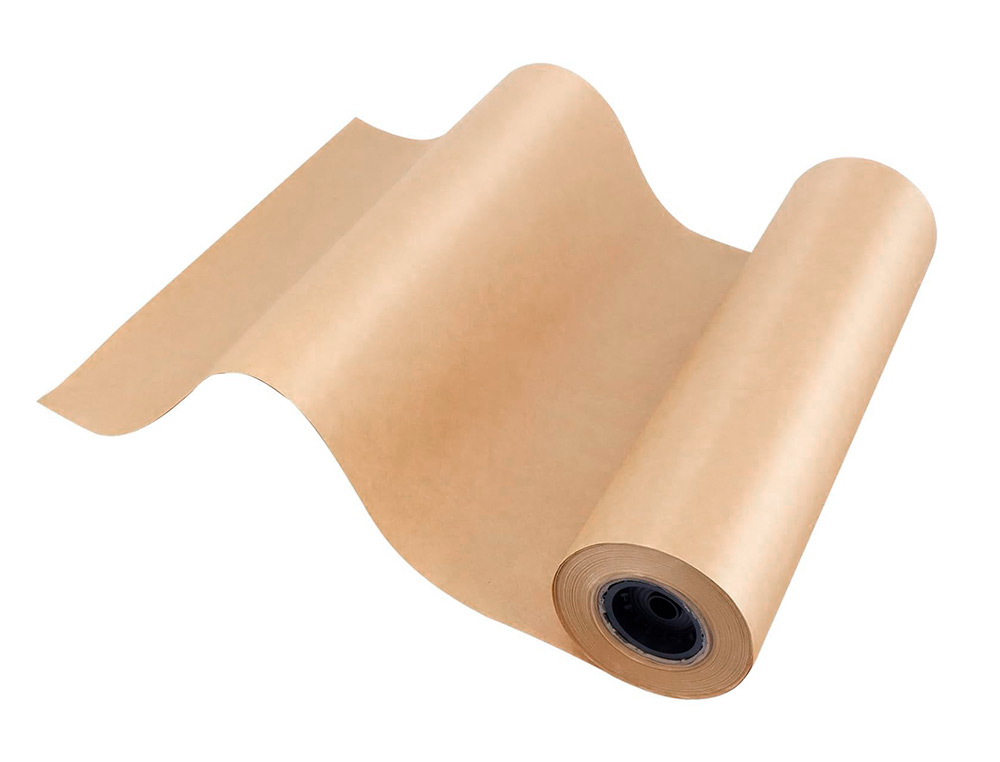 PAPEL KRAFT LIDERPAPEL CASTANHO BOBINE 1 MT X 357 MT ESPECIAL PARA EMBALAGEM PESO 25 KG