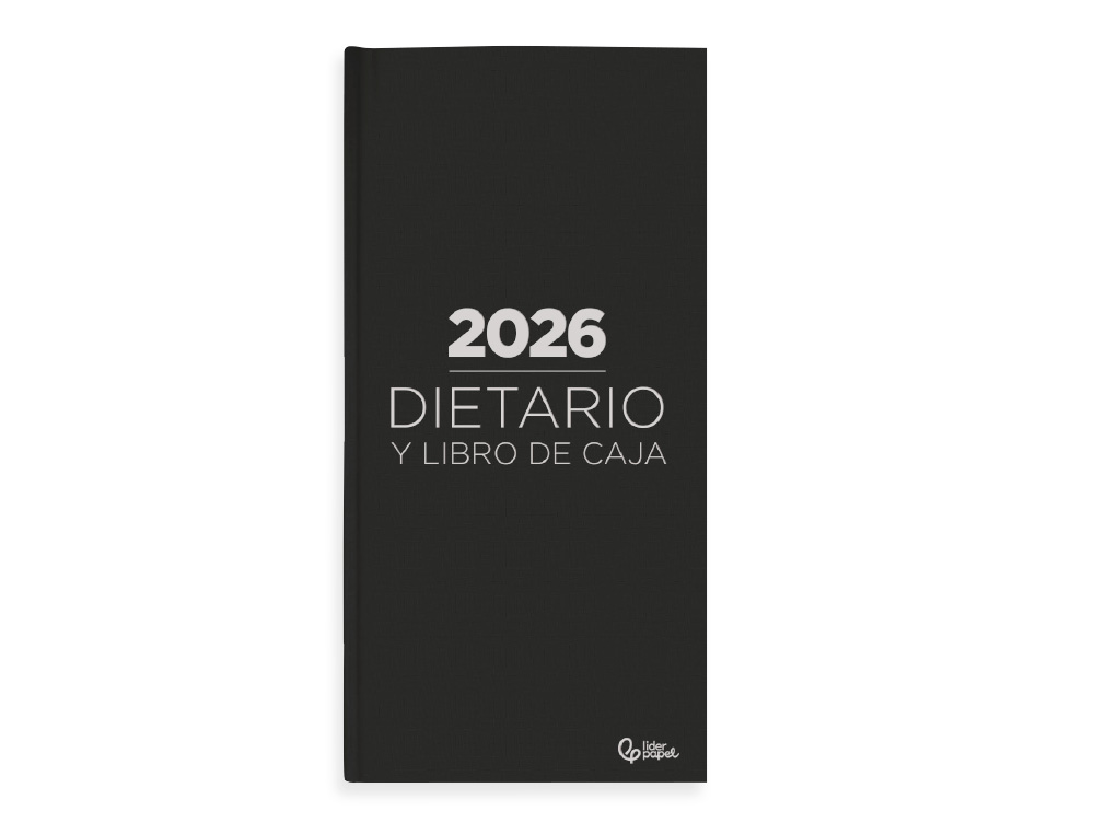 AGENDA ENCADERNADA LIDERPAPEL DIETARIO 120X165MM 2027 DIA PAGINA PRETO PAPEL 70 GR FSC