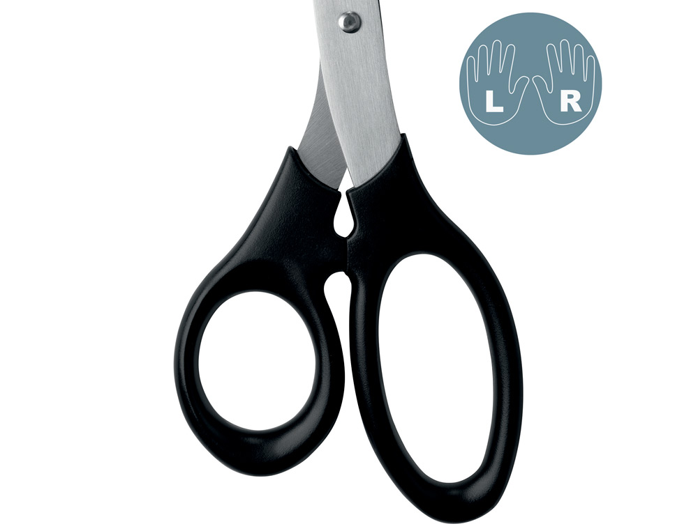 TESOURA DE ESCRITORIO LEITZ ACO INOXIDAVEL 200 MM COR PRETO