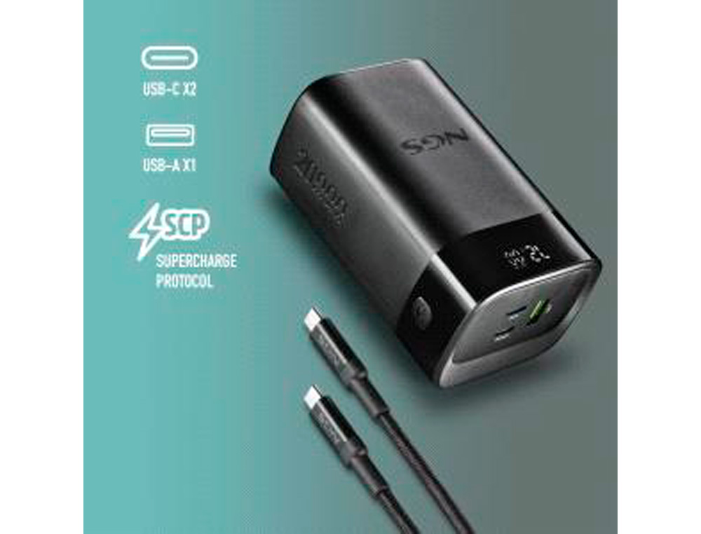 BATERIA EXTERNA PORTATIL NGS CARREGAMENTO RAPIDO DE 65 W