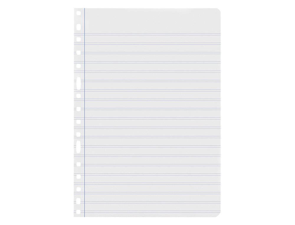 RECARGA LIDERPAPEL FOLIO 100 F 16TF-03 2 LINHAS PAUTA ESTREITA 16 FUROS