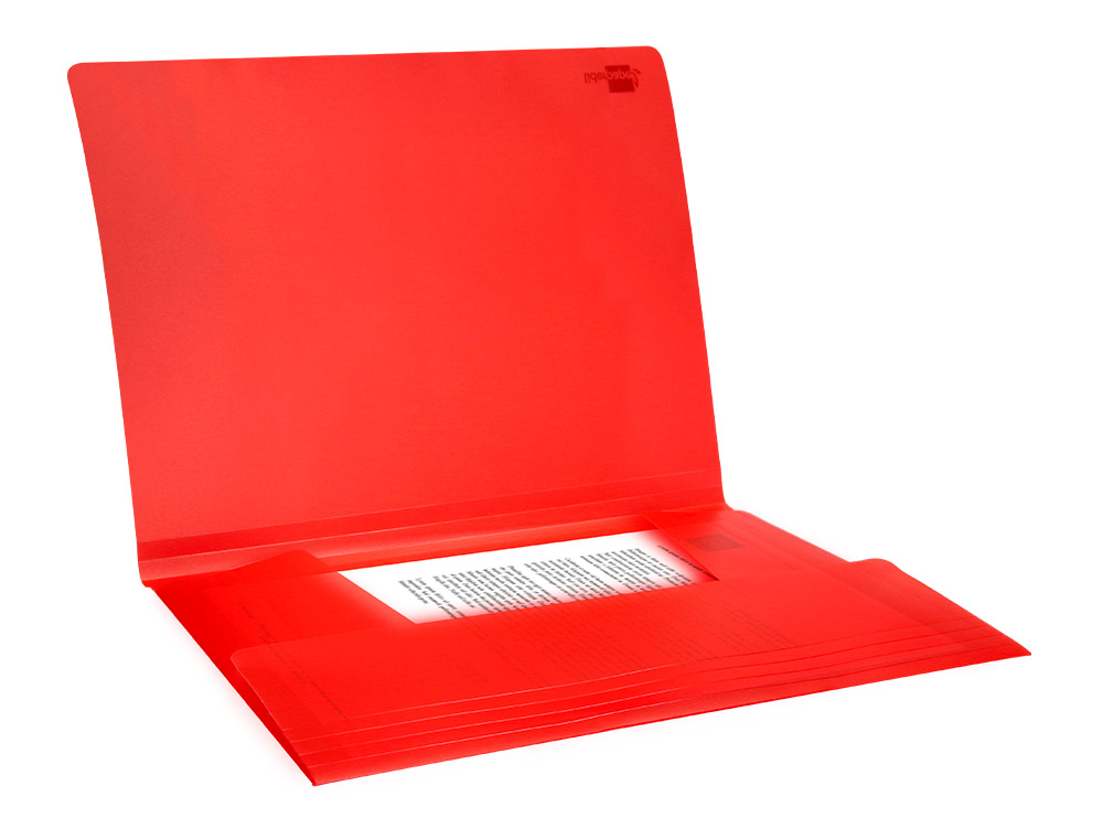 PASTA DE ELASTICOS POLIPROPILENO LIDERPAPEL DIN A4 VERMELHO