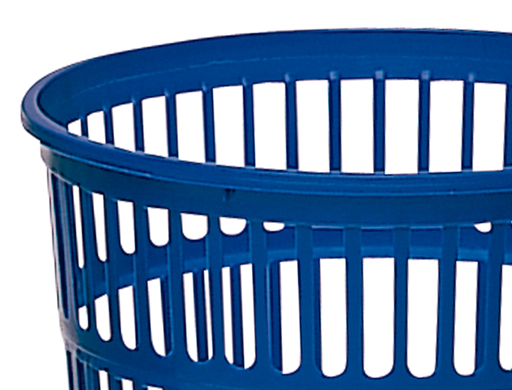 CESTO DE PAPEIS PLASTICO AZUL 275 X 275 MM CAPACIDADE PARA 15 LITROS