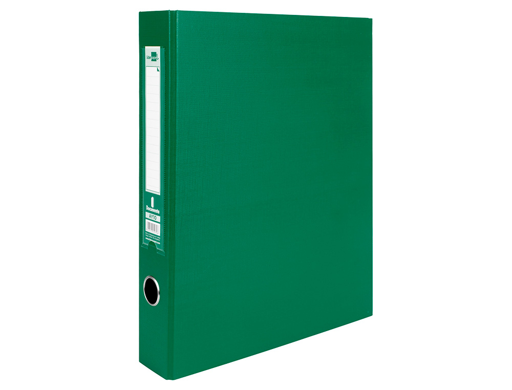 MODULO DE 3 PASTAS DE ARQUIVO LIDERPAPEL 2 ANEIS FOLIO LOMBADA 60 MM VERDE