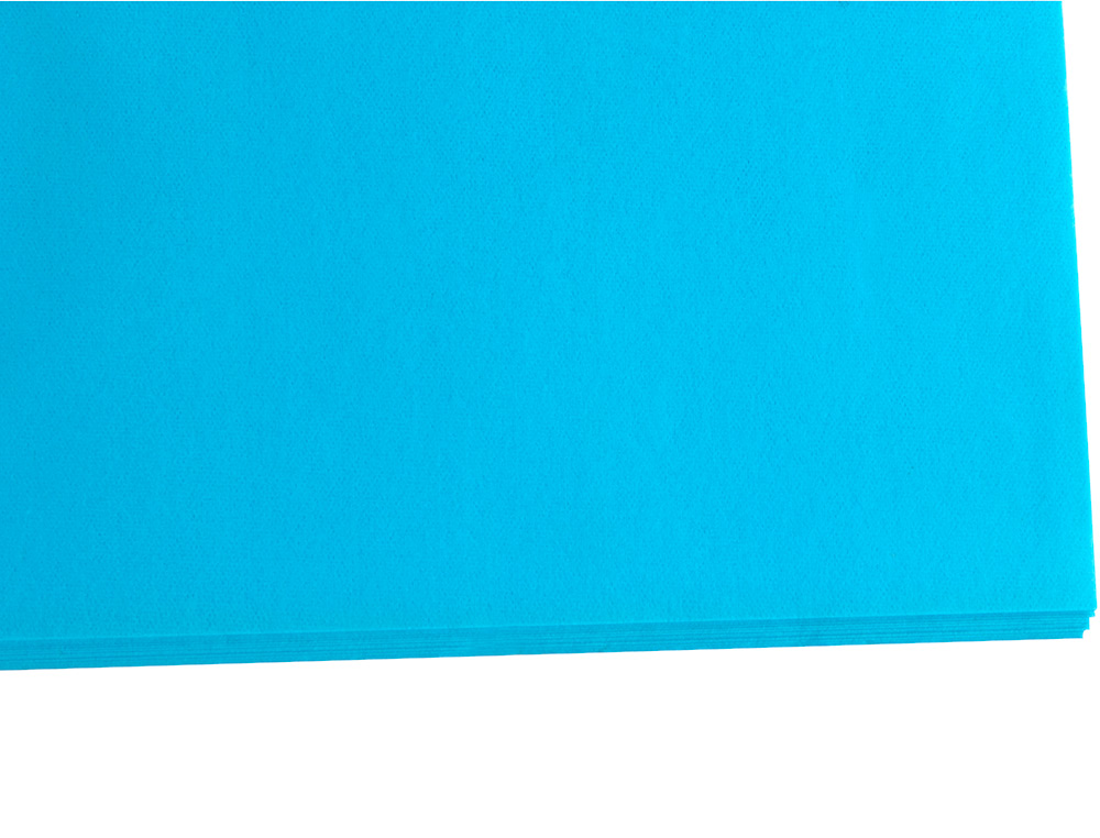 PAPEL SEDA LIDERPAPEL 52 X 76 CM 18 GR AZUL CELESTE EMBALAGEM DE 25 FOLHAS