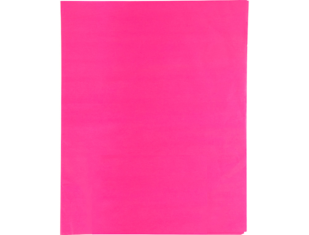 PAPEL SEDA LIDERPAPEL 52 X 76 CM 18 GR ROSA FORTE EMBALAGEM DE 25 FOLHAS