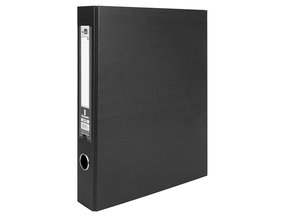 MODULO DE 3 PASTAS DE ARQUIVO LIDERPAPEL 2 ANEIS FOLIO LOMBADA 60 MM PRETO