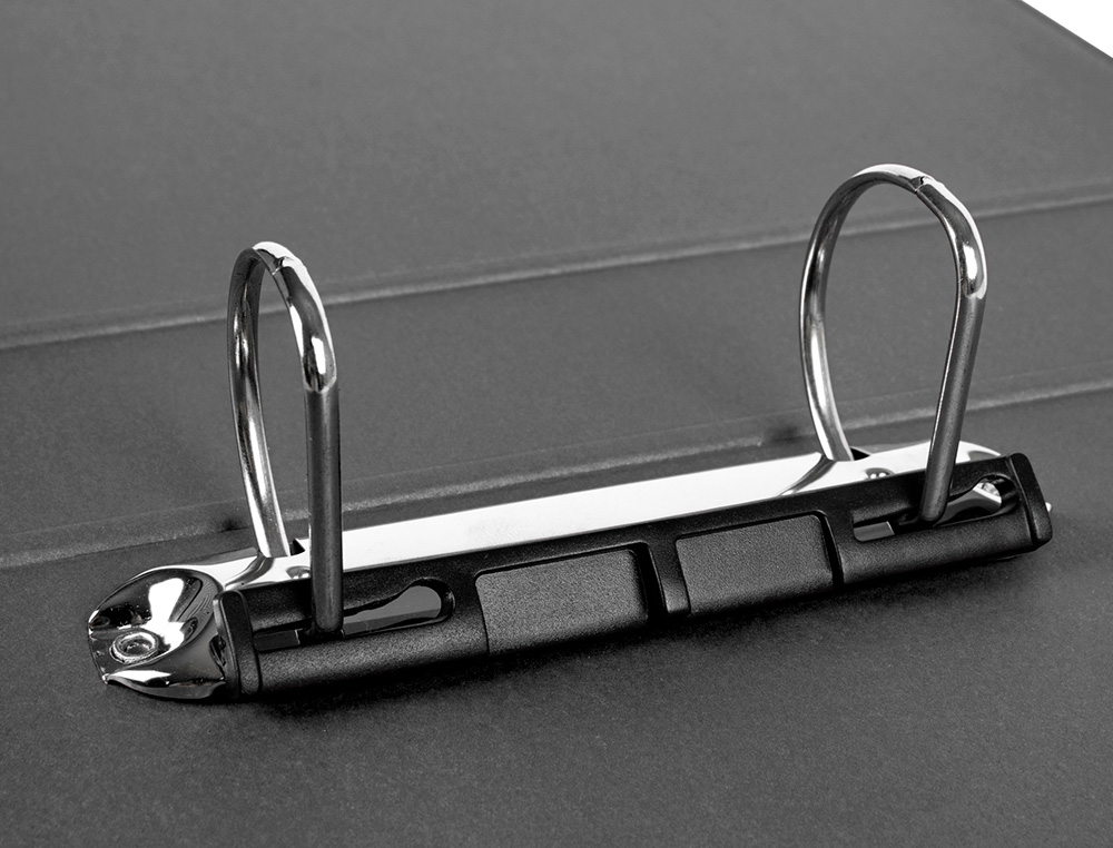 MODULO DE 3 PASTAS DE ARQUIVO LIDERPAPEL 2 ANEIS FOLIO LOMBADA 60 MM PRETO