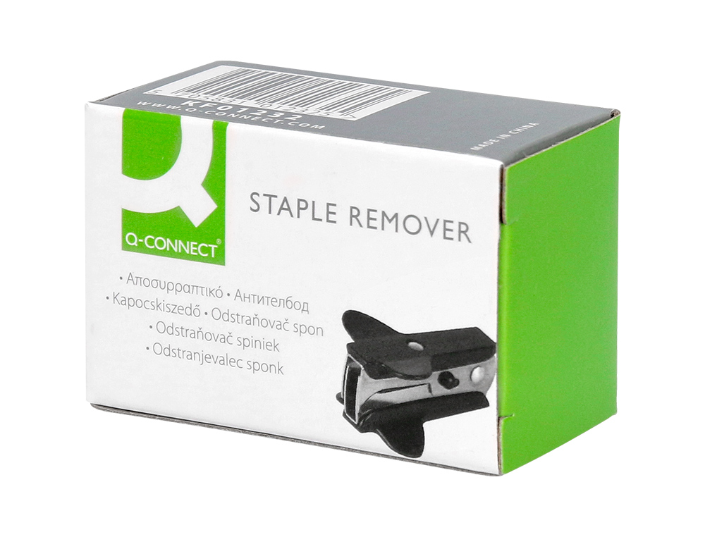 SACA AGRAFES Q-CONNECT PRETO PLASTICO E METAL