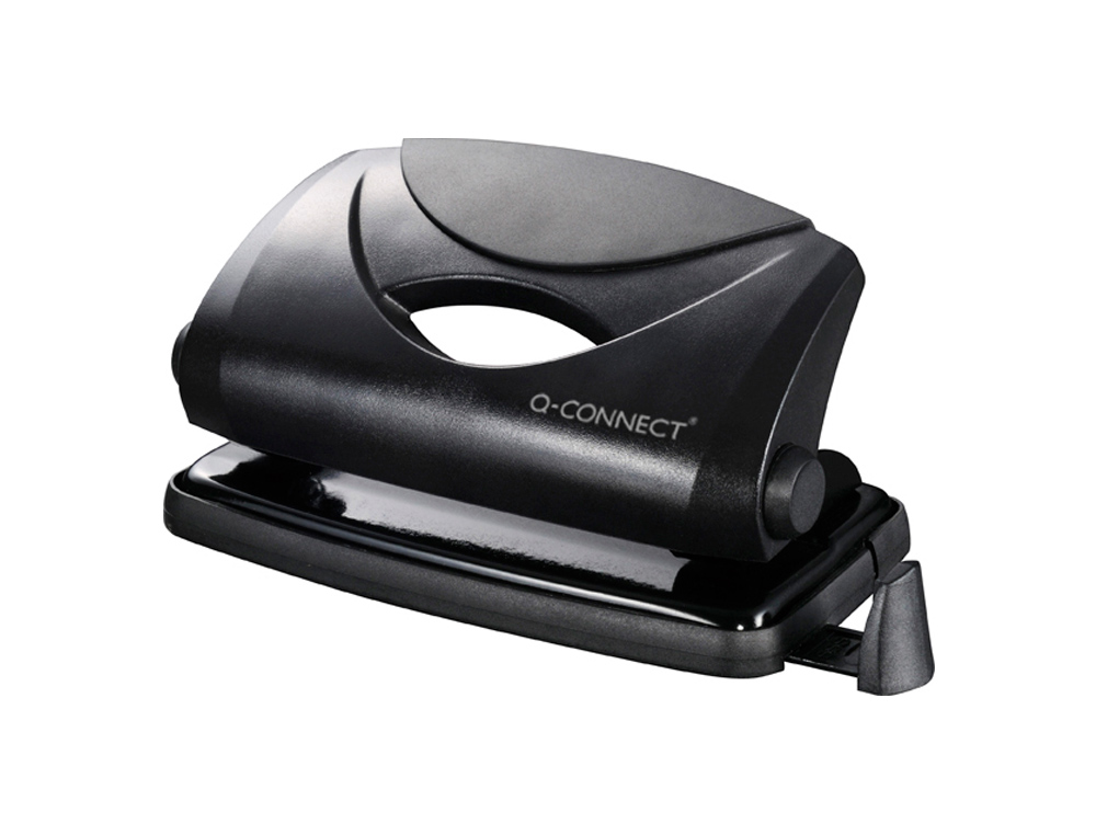 FURADOR Q-CONNECT CAPACIDADE 10 FOLHAS PRETO