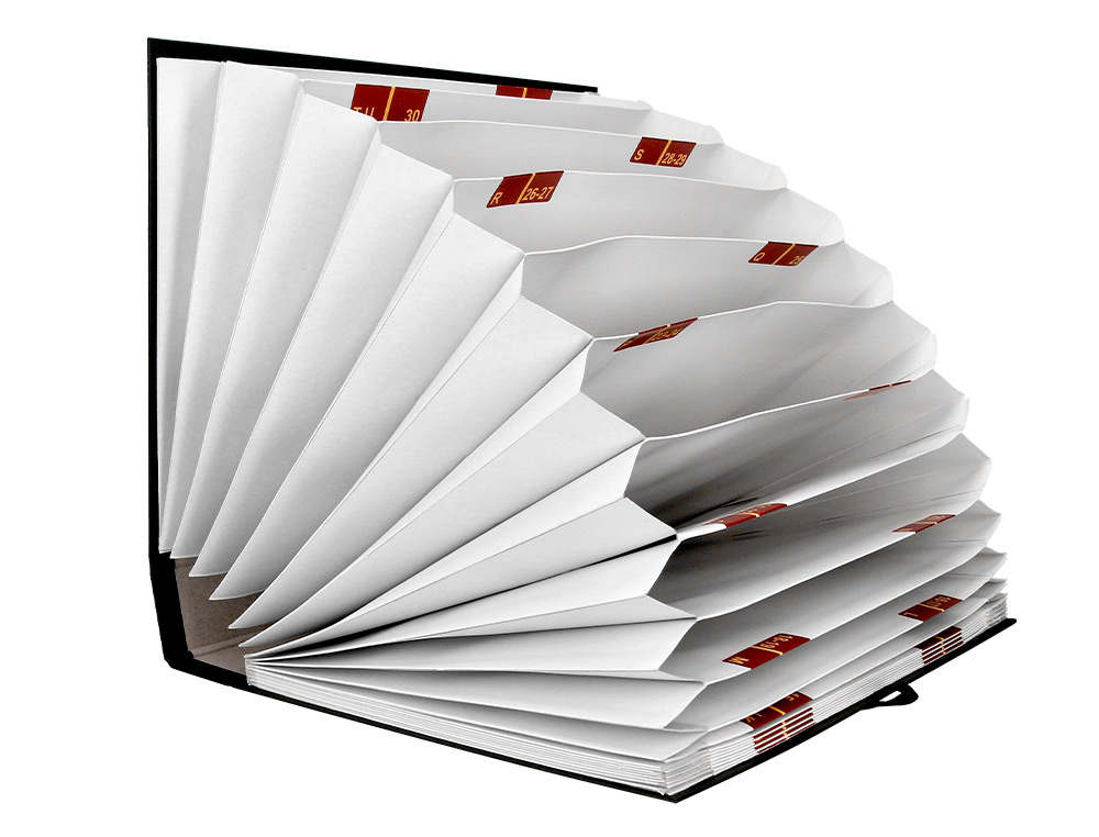 PASTA LIDERPAPEL COM FOLE A-Z COM 20 DIVISORIAS FOLIO PRETO