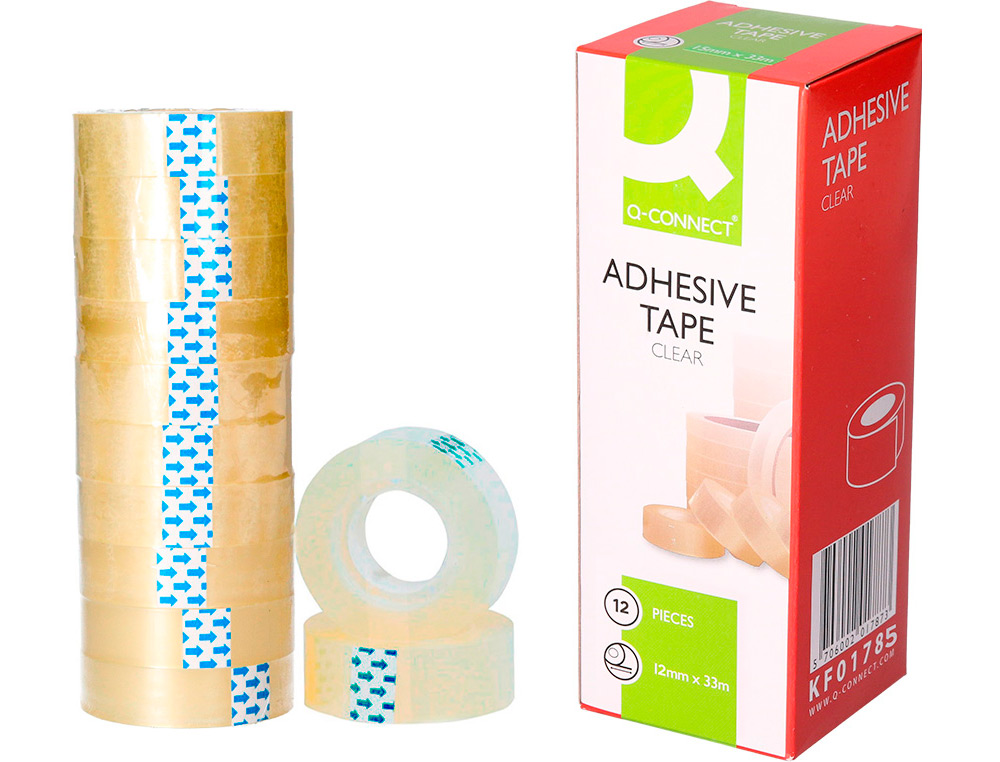 FITA ADESIVA Q-CONNECT 33 MT X 12 MM