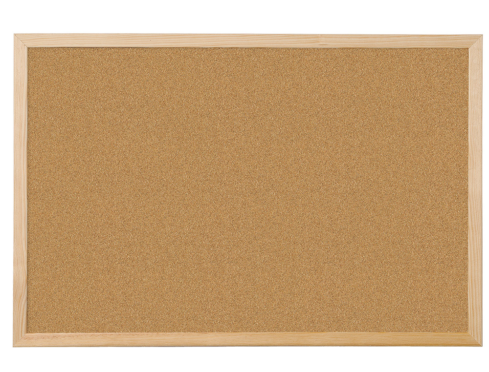 QUADRO DE CORTICA Q-CONNECT COM CAIXILHO EM MADEIRA 120 X 90 CM