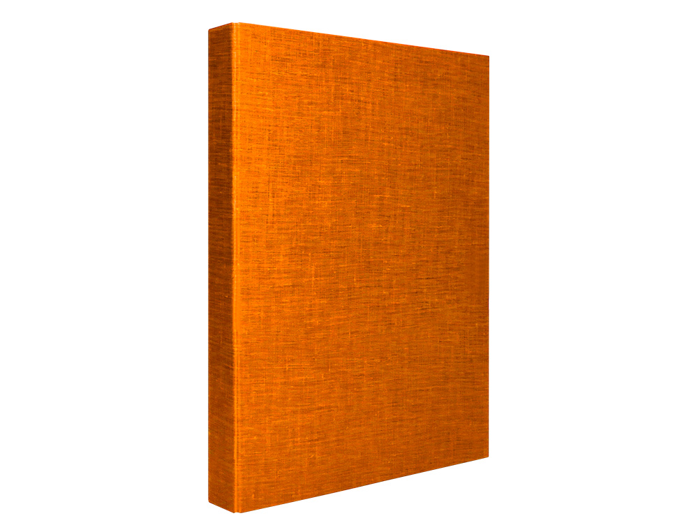 CAPA LIDERPAPEL PAPER COAT 4 ANEIS 25 MM FROSTY LARANJA