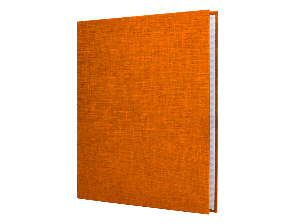 CAPA LIDERPAPEL PAPER COAT 4 ANEIS 25 MM FROSTY LARANJA