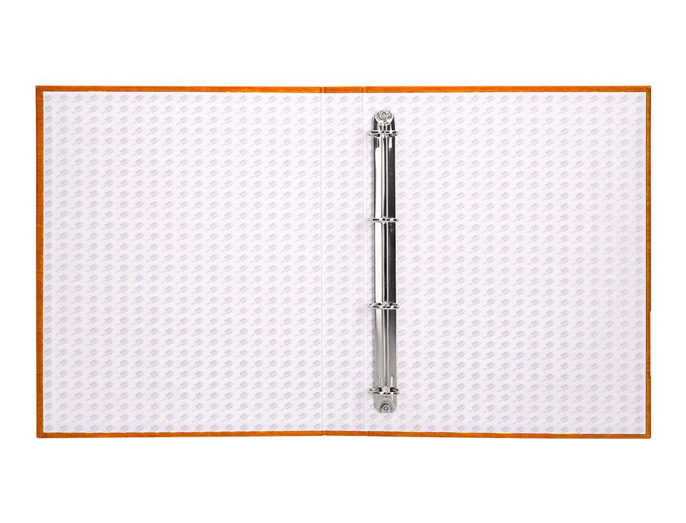 CAPA LIDERPAPEL PAPER COAT 4 ANEIS 25 MM FROSTY LARANJA