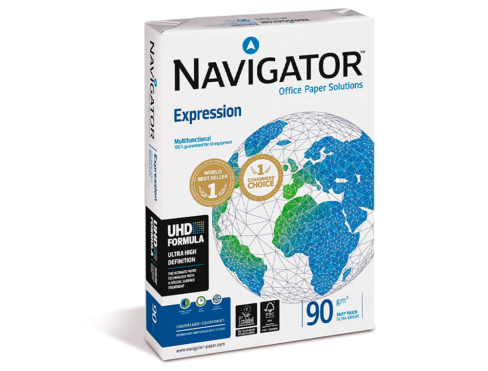 PAPEL FOTOCOPIA NAVIGATOR DIN A3 90 GR EMBALAGEM DE 500 FOLHAS