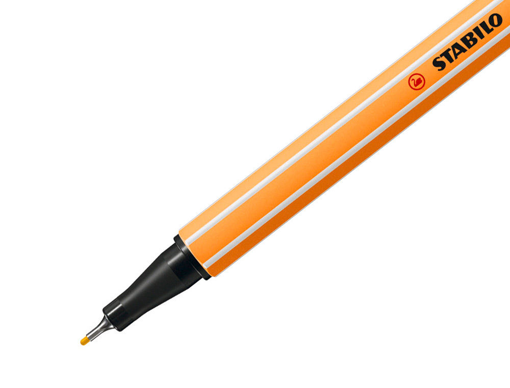 MARCADOR STABILO PONTA DE FIBRA POINT 88 AMARELO 0,4 MM