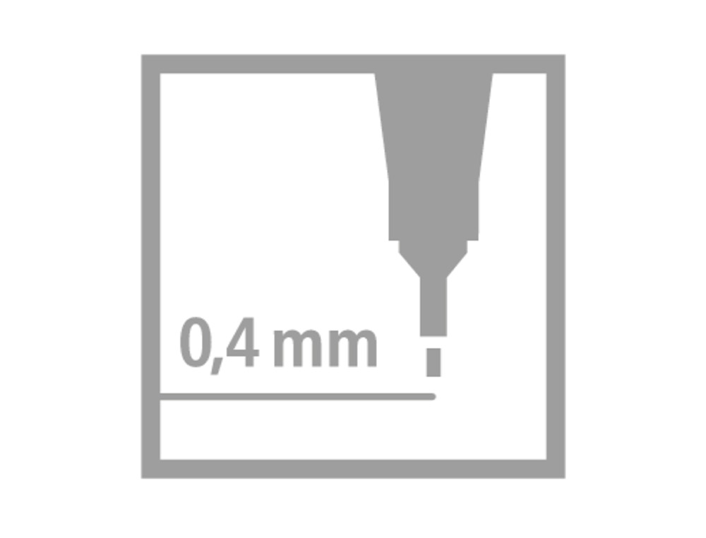 MARCADOR STABILO PONTA DE FIBRA POINT 88 AMARELO 0,4 MM