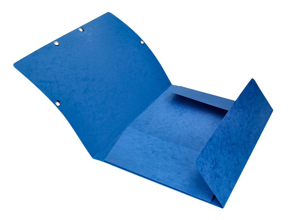 PASTA DE ELASTICOS Q-CONNECT DIN A4 COM ABAS AZUL