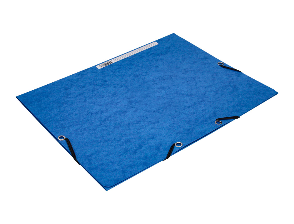 PASTA DE ELASTICOS Q-CONNECT DIN A4 COM ABAS AZUL