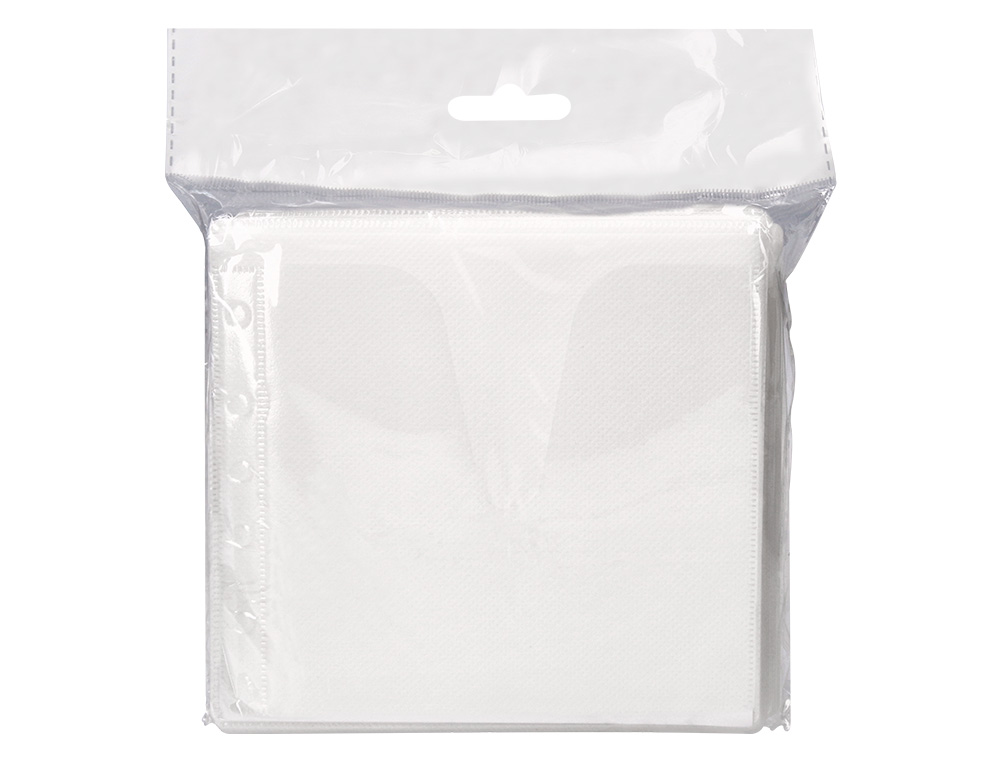 BOLSA DE POLIPROPILENO Q-CONNECT COM PERFURACAO PARA CD / DVD PACK DE 40 UNIDADES