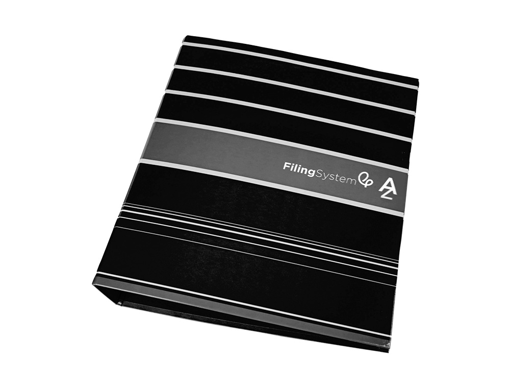 PASTA DE ARQUIVO DE ALAVANCA LIDERPAPEL FILING SYSTEM CARTAO FORRADO DIN A4 COM CAIXA PRETA