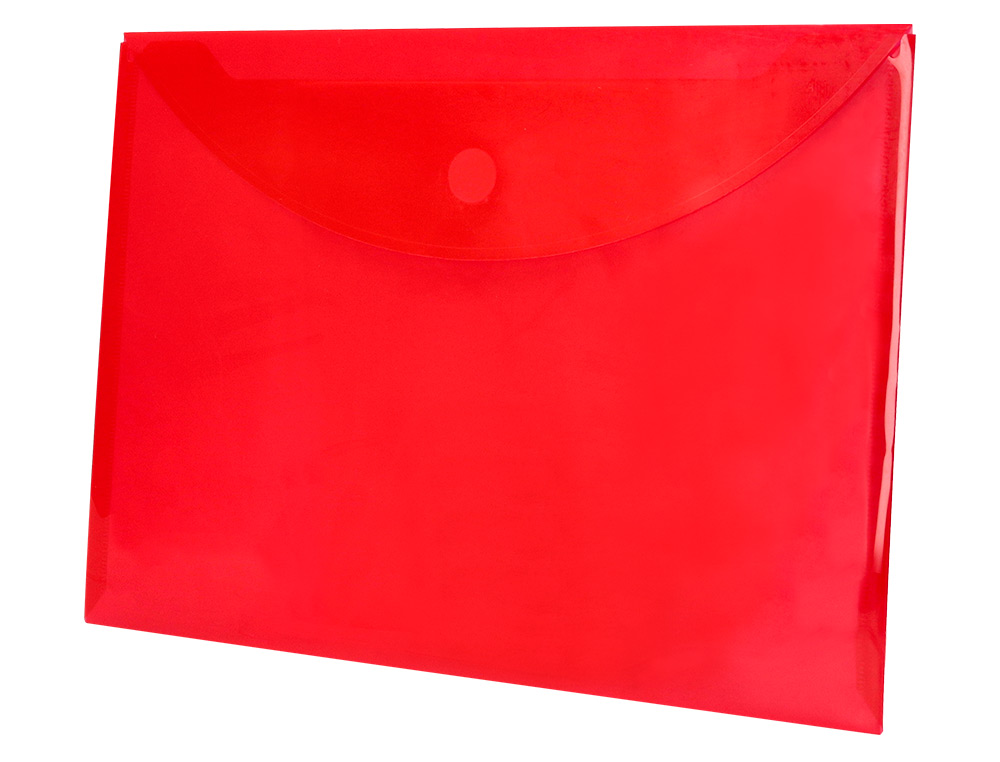 BOLSA PORTA DOCUMENTOS LIDERPAPEL DIN A4 VERMELHO