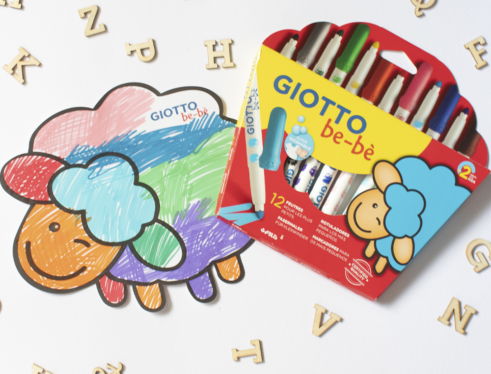 MARCADOR BEBE GIOTTO 12+2 UNIDADES