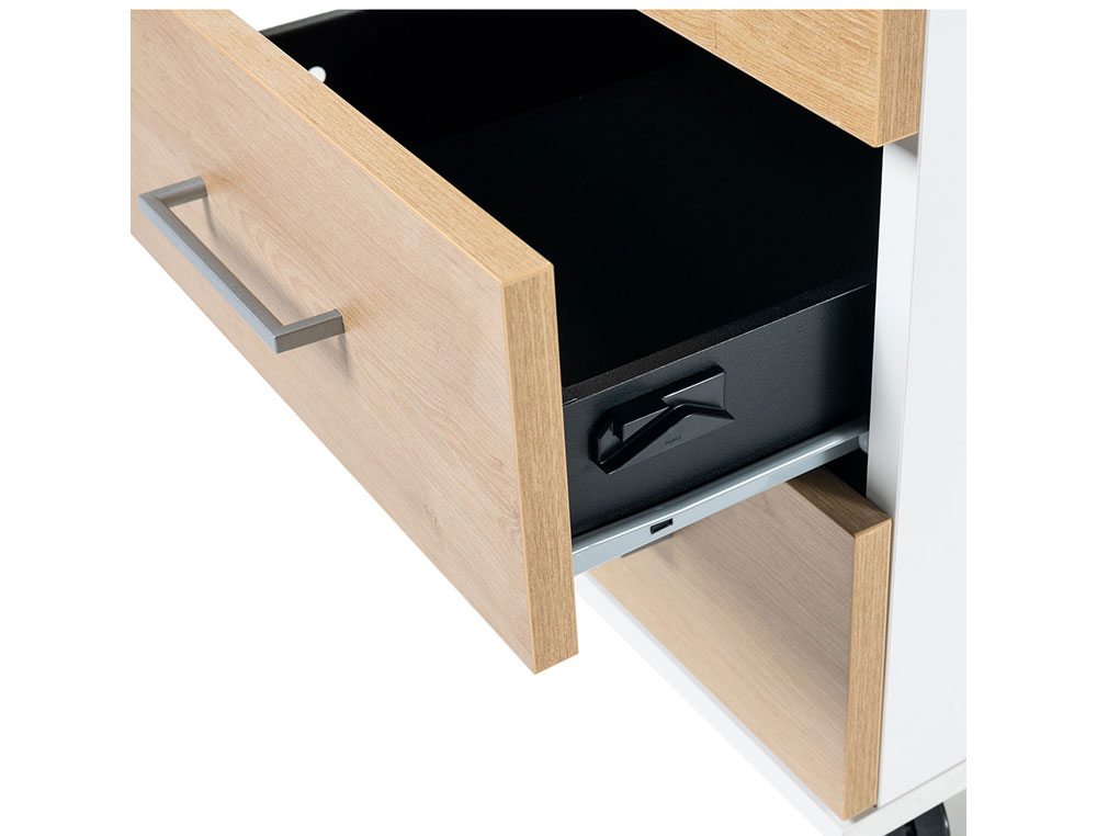 MODULO COM GAVETAS ROCADA EM FAIA 58 X 50 X 59,5 CM MODELO C
