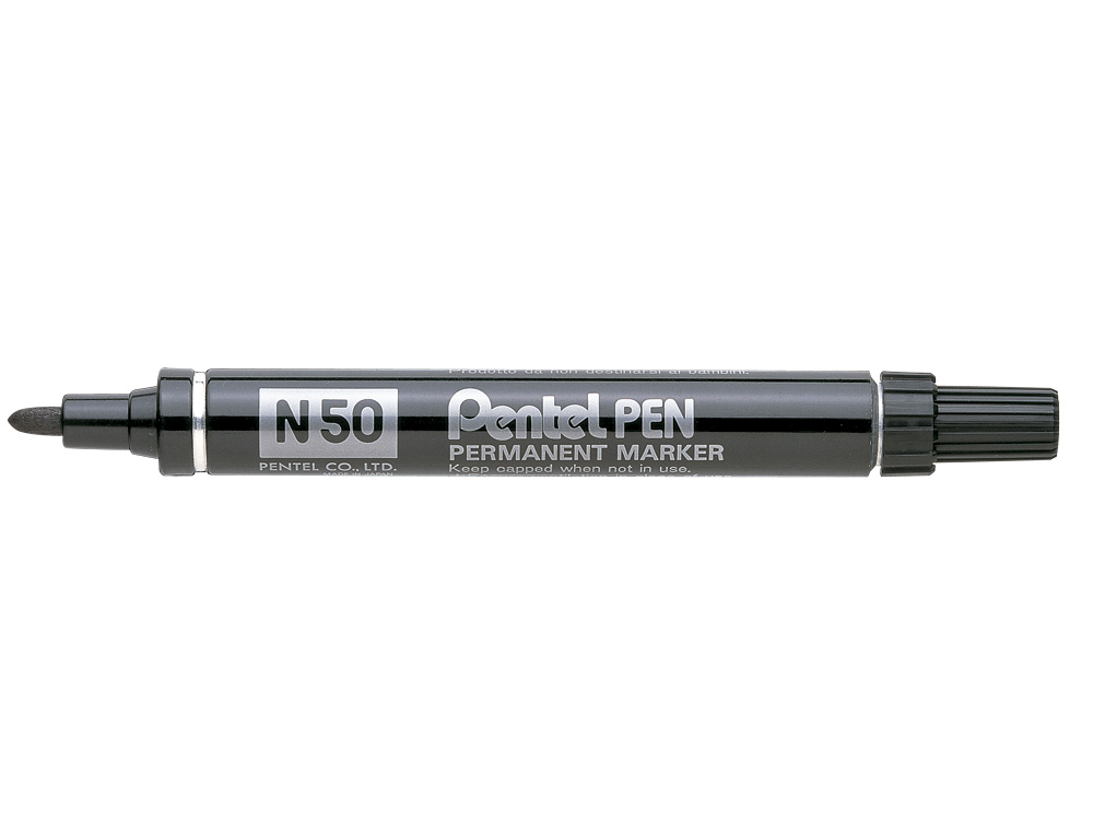 MARCADOR PENTEL N50 PERMANENTE PRETO 4,3 MM