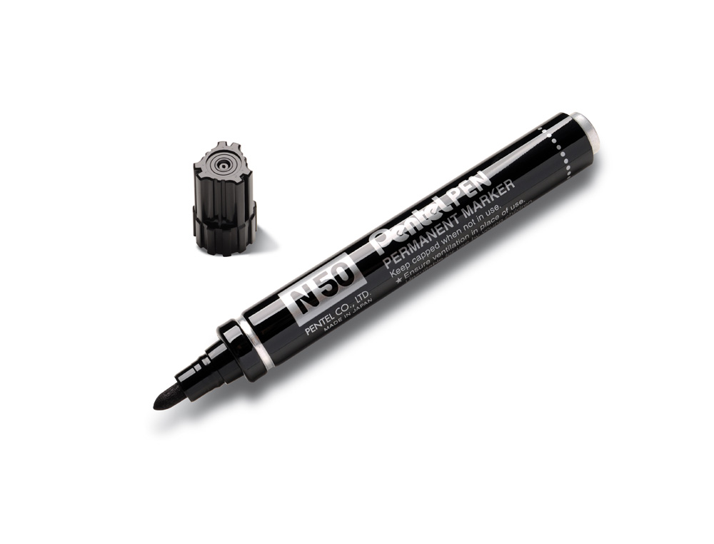 MARCADOR PENTEL N50 PERMANENTE PRETO 4,3 MM