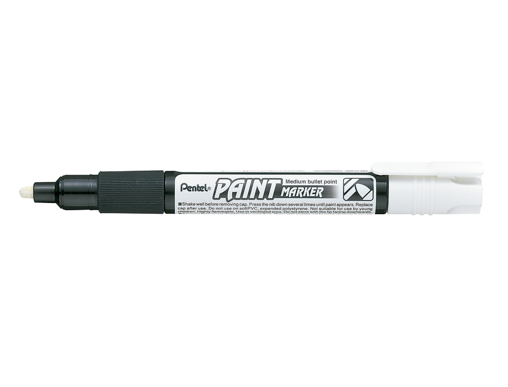 MARCADOR PENTEL MMP20 PAINT VIDRO E PLASTICO BRANCO
