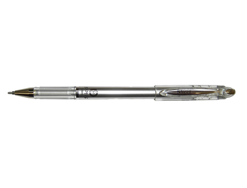 ESFEROGRAFICA ROLLER METALICA PENTEL BG 208 PRATEADA 0,4 MM IDEAL PARA PAPEL E MADEIRA SUAVE SECAGEM RAPIDA