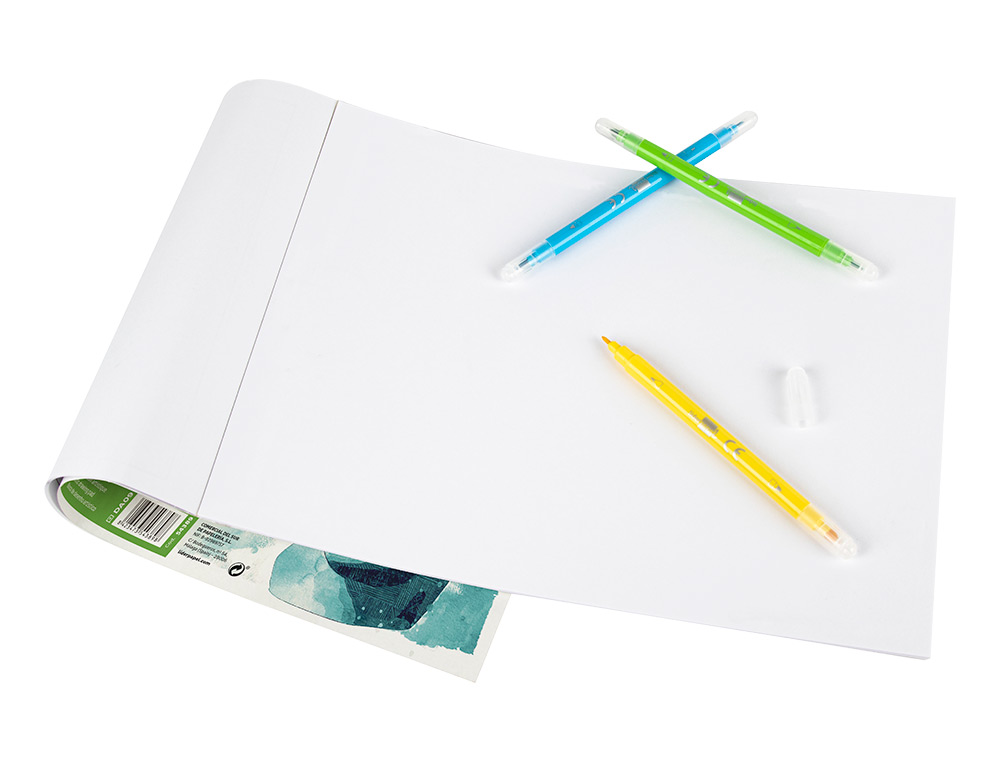 BLOCO DE DESENHO LIDERPAPEL ARTISTICO COLADO 594X420 MM DIN A2 30 FOLHAS 120G/M2 SEM ESQUADRIA