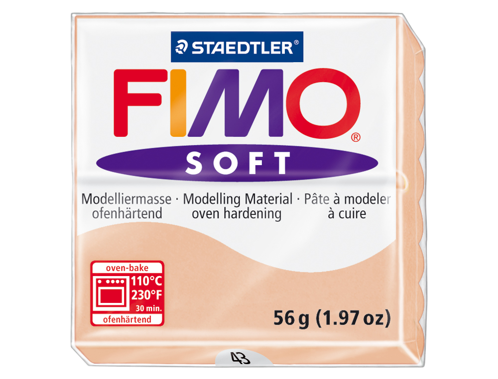 PASTA PARA MODELAR STAEDTLER FIMO SOFT 56 GR COR CARNE