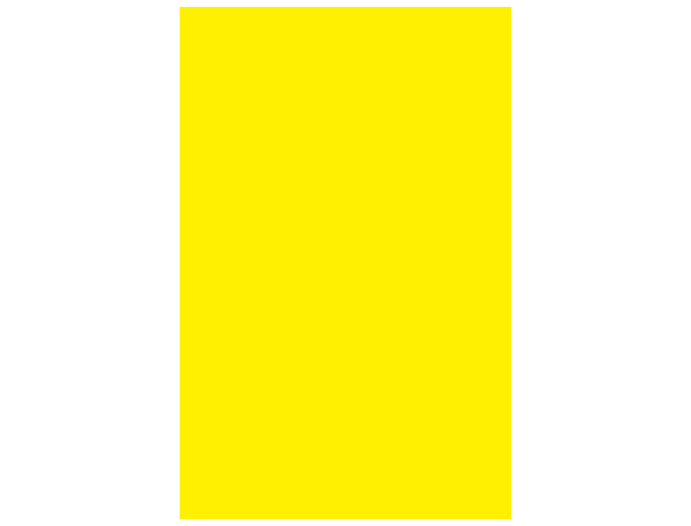CARTOLINA GUARRO DIN A3 AMARELO 185 GR PACK DE 50 FOLHAS
