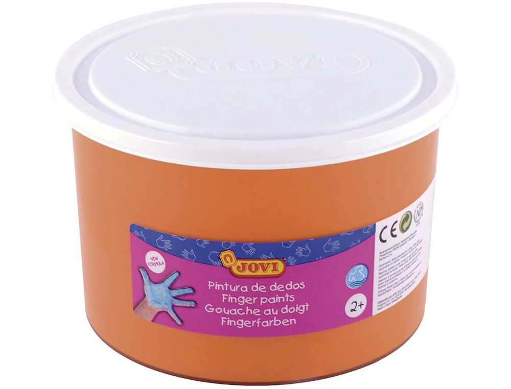 PINTURA A DEDOS JOVI 500 ML LARANJA