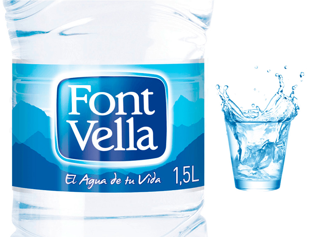 AGUA MINERAL NATURAL FONT VELLA GARRAFA DE 1,5L