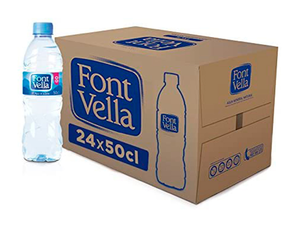AGUA MINERAL NATURAL FONT VELLA GARRAFA DE 500ML