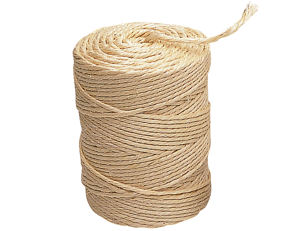 CORDA SISAL 3 CABOS LIDERPAPEL ROLO 1/2 KG