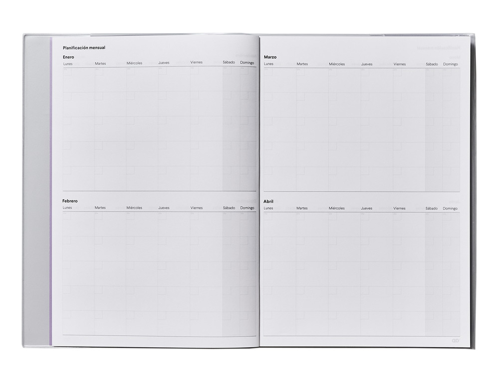 AGENDA DE PROGRAMACION A4 PLAN MENSUAL Y PROGRAMACION SEMANAL DEL CURSO