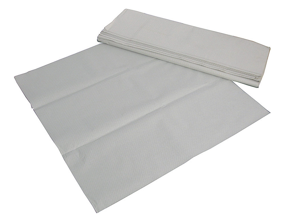 TOALHETES DE PAPEL BRANCO EM FOLHAS 100X100 CM CAIXA DE 400 UNIDADES