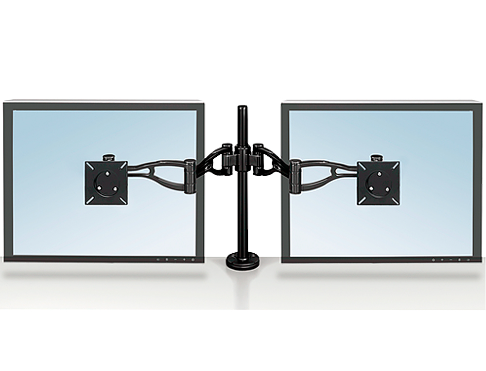 BRACO PARA MONITOR PLANO DUPLO FELLOWES PROFISSIONAL NORMATIVA VESA FLEXIVEL PARA ECRAS ATE 10 KG